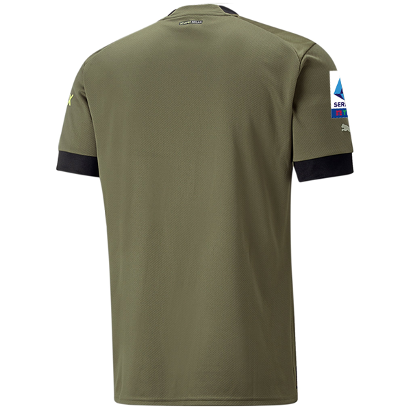 Puma AC Milan Third Jersey w/ Scudetto + Serie A Patch 22/23 (Dark Green Moss/Spring Moss)