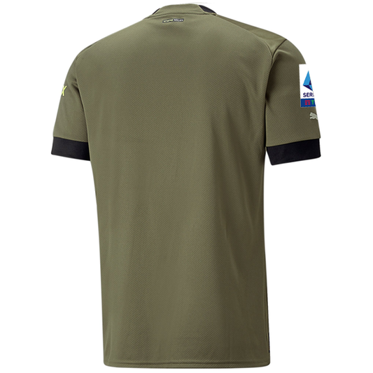 Puma AC Milan Third Jersey w/ Scudetto + Serie A Patch 22/23 (Dark Green Moss/Spring Moss)