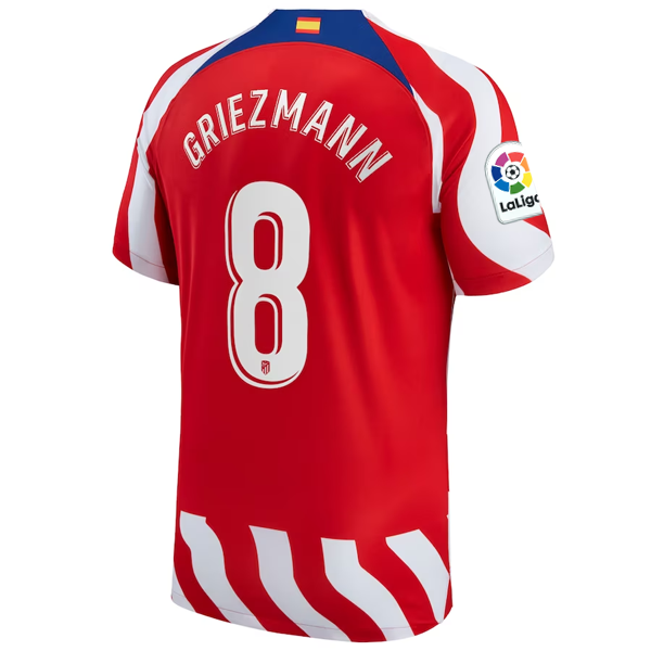 Nike Atletico Madrid Antoine Griezmann Home Jersey w La Liga Patch 22 footballjersey.shop