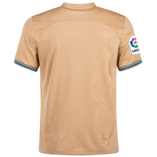 Nike Barcelona Away Jersey w/ La Liga Patch 22/23 (Club Gold)