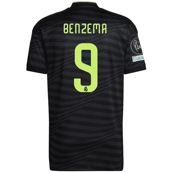 Flocage officiel - Real Madrid, Benzema, 2022/2023, third – Le Bon Flocage Flocage officiel - Real Madrid, Benzema, 2022/2023, third – Le Bon Flocage