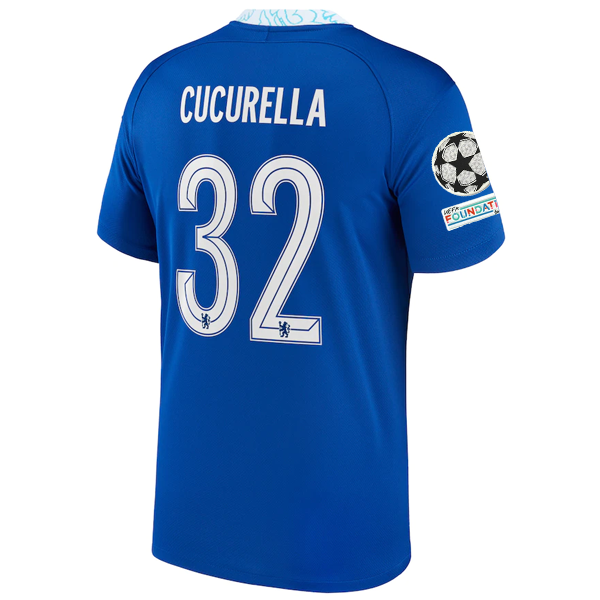 Nike Chelsea Marc Cucurella Home Jersey w/ Champions League + Club Nike Chelsea Marc Cucurella Home Jersey w/ Champions League + Club