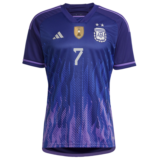 adidas Argentina Rodrigo De Paul Away Jersey 22/23 (Legacy Indigo/Purple Rush)