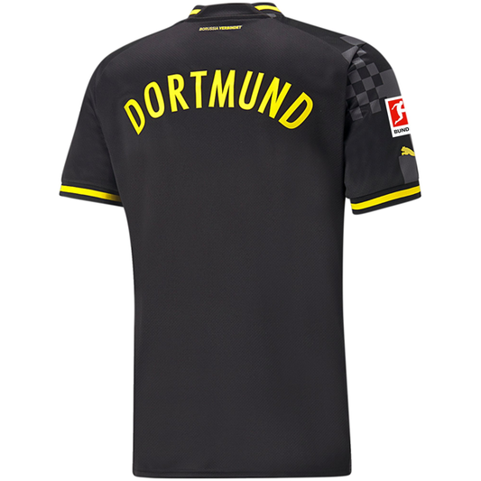 Puma Borussia Dortmund Away Jersey w/ Bundesliga Patch 22/23 (Puma Black/Asphalt)
