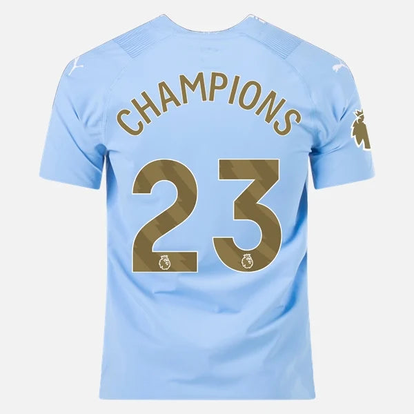 Puma Men's Manchester City Champion 23/24 Authentic Home Jersey