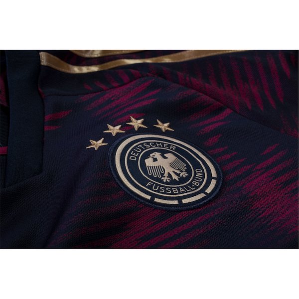 adidas Germany Away Long Sleeve Jersey 22/23 (Black/Burgundy)