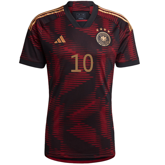 adidas Germany Serge Gnabry Away Jersey 22/23 (Black/Burgundy)