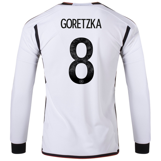 adidas Germany Timo Werner Home Long Sleeve Jersey 22/23 (White/Black)