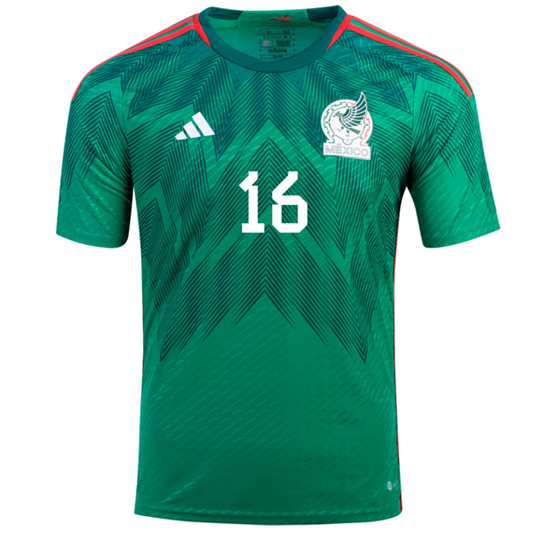 adidas Mexico Authentic Hector Herrera Home Jersey 22/23 (Vivid Green)