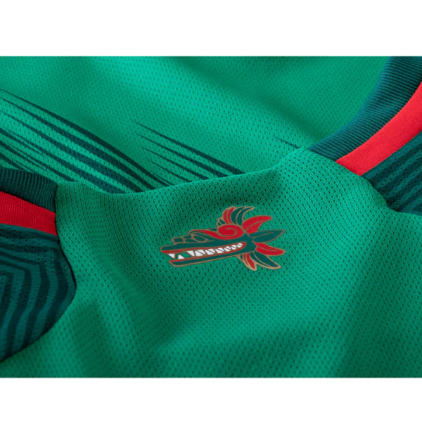 adidas Mexico Hector Moreno Home Long Sleeve Jersey 22/23 (Vivid Green)