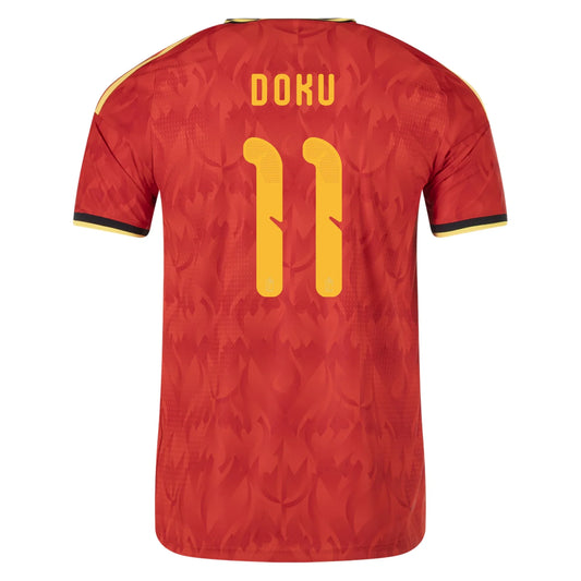 Adidas Men’s Jérémy Doku Belgium 26/27 Authentic Home Jersey