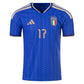 Adidas Men’s Davide Frattesi Italy 26/27 Authentic Home Jersey