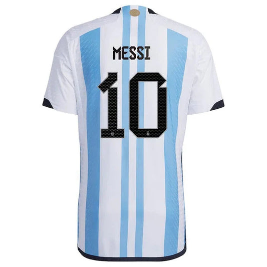 Adidas Men's Lionel Messi Argentina 2022 World Cup Winning Three Star Jersey