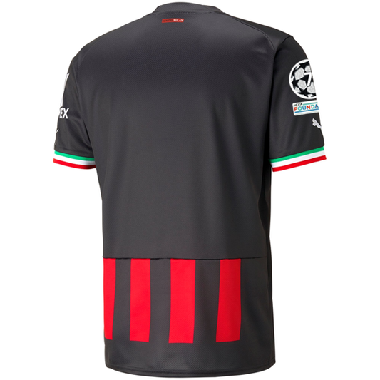 Puma AC Milan Home Jersey w/ Champions League Patches 22/23 (Puma Black/Tango Red)