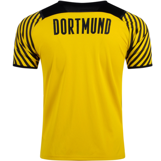 Puma Dortmund Home Jersey w/ Bundesliga Patch 21/22 (Cyber Yellow/Black)