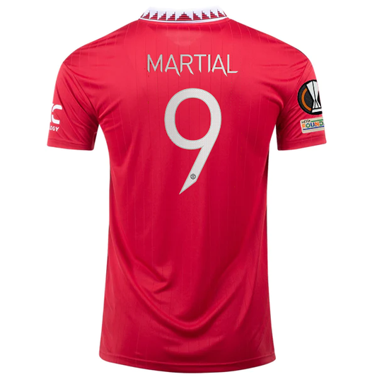 adidas Manchester United Anthony Martial Home Jersey w/ Europa League Patches 22/23 (Real Red)