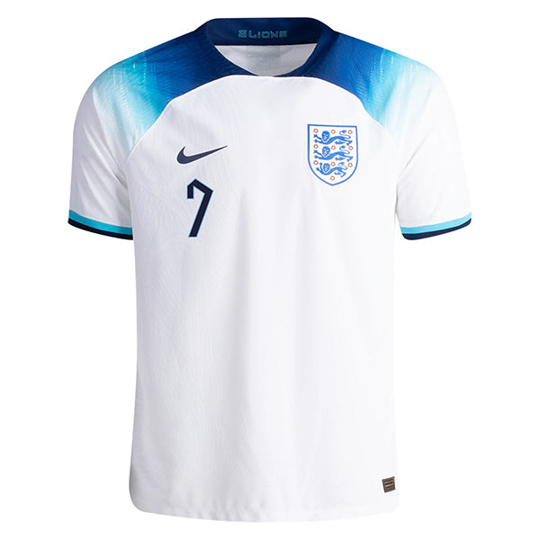 Nike England Authentic Match Jack Grealish Home Jersey 22/23 (White/Blue Fury/Blue Void)