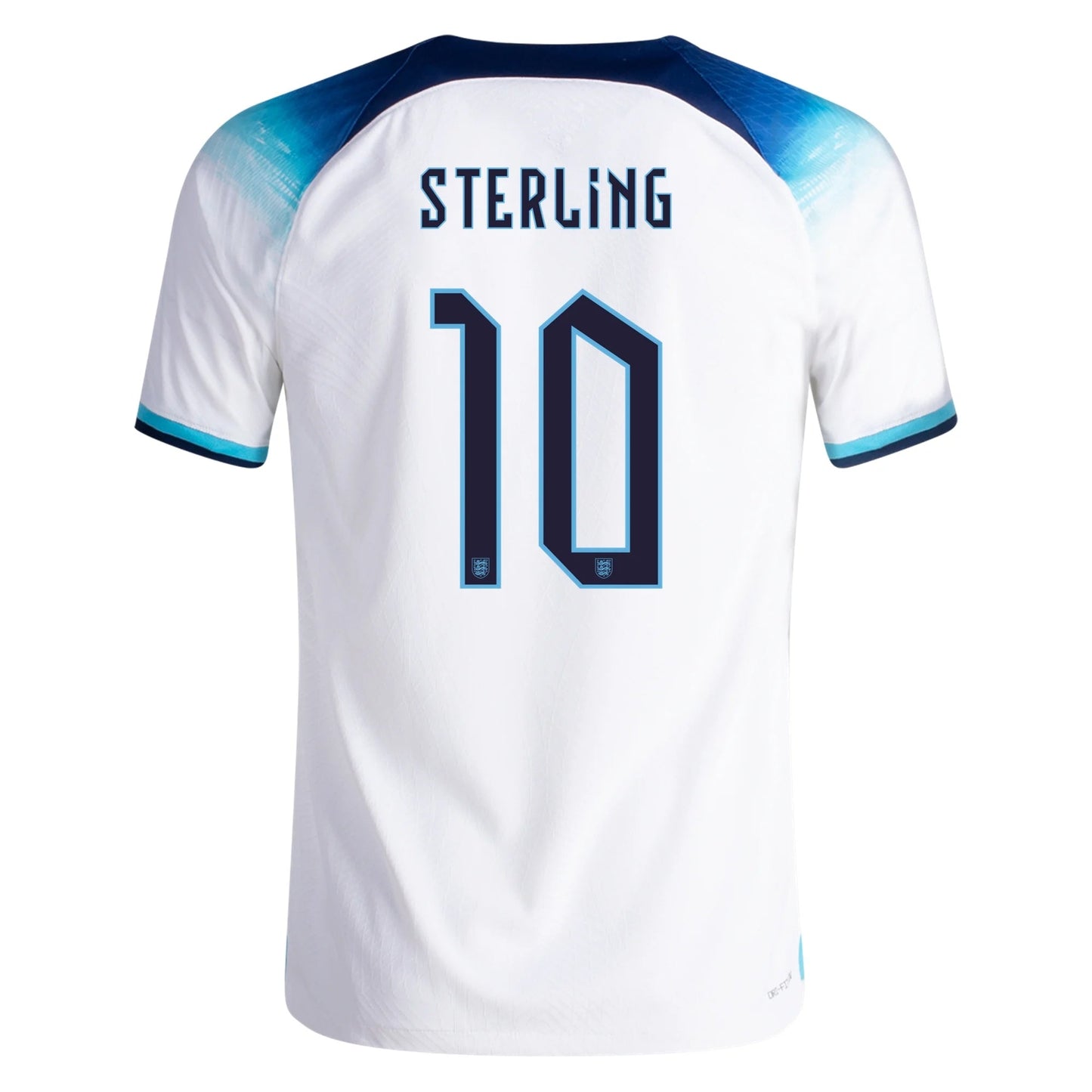 Nike England Authentic Match Raheem Sterling Home Jersey 22/23 (White/Blue Fury/Blue Void)