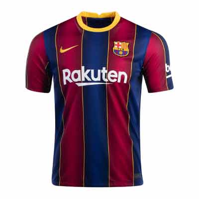 Women's Nike Lionel Messi Blue Barcelona 2021/22 Home Replica Player Jersey Size: Small