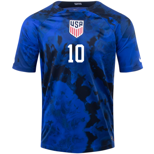 Nike United States Christian Pulisic Away Jersey 22/23 (Bright Blue/White)