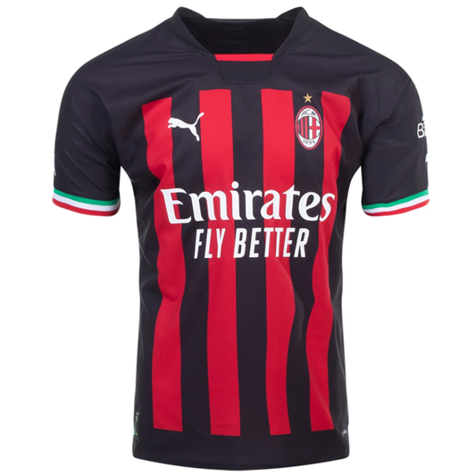 Puma AC Milan Authentic Home Jersey 22/23 (Puma Black/Tango Red)