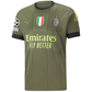 Puma AC Milan Third Jersey w/ Scudetto + Champions League Patches 22/23 (Dark Green Moss/Spring Moss)