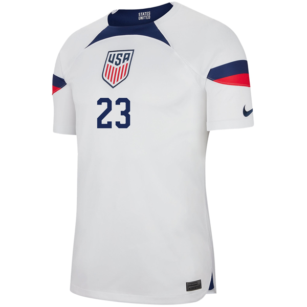 Nike United States Authentic Match Kellyn Acosta Home Jersey 22/23 (White/Loyal Blue)