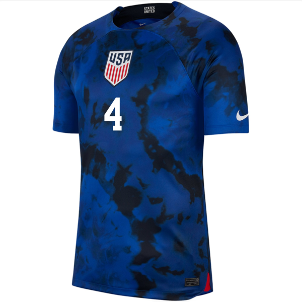 Nike United States Tyler Adams Authentic Match Away Jersey 22/23 (Bright Blue/White)