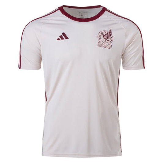 adidas Mexico Away Fan Jersey 22/23 (Wonder White/Burgundy)