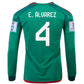 adidas Mexico Edson Alvarez Home Long Sleeve Jersey 22/23 w/ World Cup 2022 Patches (Vivid Green)