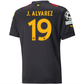 Puma Manchester City Julian Alvarez Away Jersey w/ Champions League Patches 22/23 (Puma Black/Tango Red)