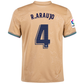 Nike Barcelona Ronald Araujo Away Jersey w/ La Liga Patch 22/23 (Club Gold)