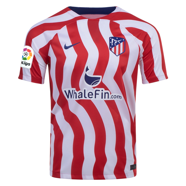 Nike Atletico Madrid Reinildo Mandava Home Jersey w/ La Liga Patch 22/23 (White/Red/Deep Royal Blue)