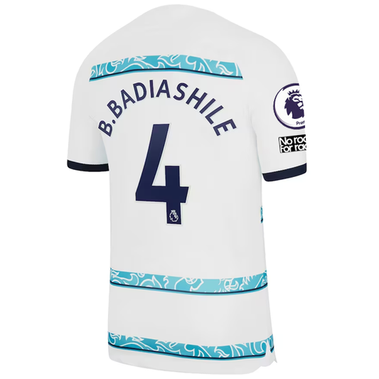 Nike Chelsea Badiashile Away Jersey w/ EPL + Club World Cup Patches 22/23 (White/College Navy)