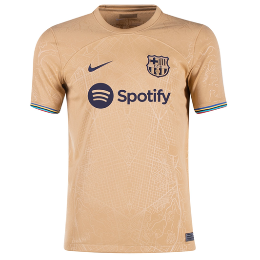 Nike Youth Barcelona Away Jersey 22/23 (Club Gold)