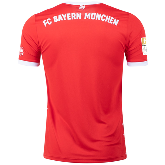 adidas Bayern Munich Home Jersey w/ Bundesliga + 10 Times Winner Patch 22/23 (Red/White)