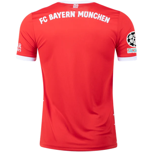 adidas Bayern Munich Home Jersey w/ Champions League Patches 22/23 (Red/White)