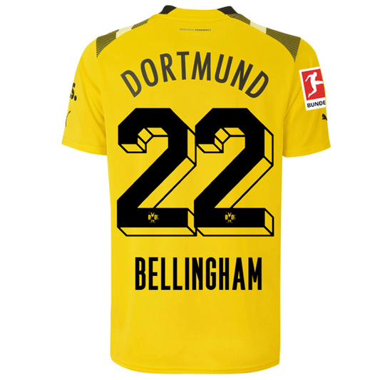 Puma Borussia Dortmund Bellingham Cup Jersey w/ Bundesliga Patch 22/23 (Cyber Yellow/Black)