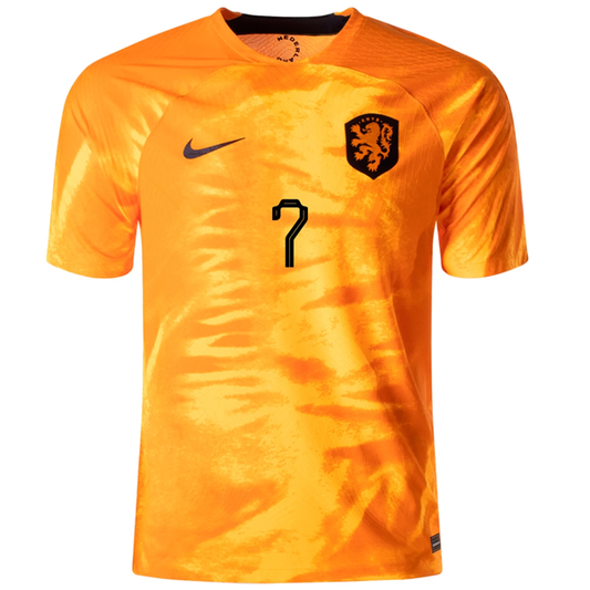 Nike Netherlands Steven Bergwijn Match Authentic Home Jersey 22/23 (Laser Orange/Black)