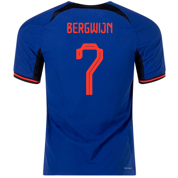 Nike Netherlands Steven Bergwijn Match Authentic Away Jersey 22/23 (Deep Royal/Habanero Red)