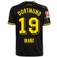 Puma Borussia Dortmund Julian Brandt Away Jersey w/ Bundesliga Patch 22/23 (Puma Black/Asphalt)