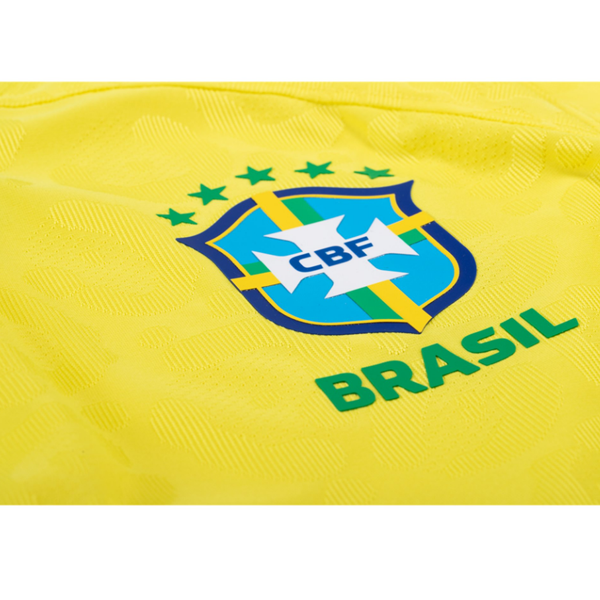 Nike Brazil Authentic Raphinha Match Home Jersey 22/23 (Dynamic Yellow/Paramount Blue)