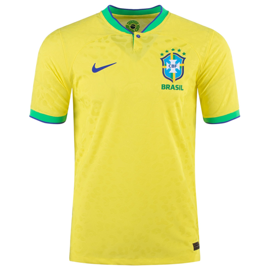 Nike Brazil Authentic Match Home Jersey 22/23 (Dynamic Yellow/Paramount Blue)