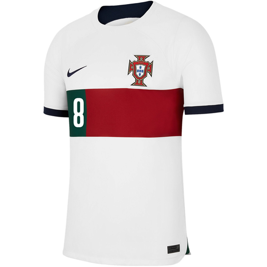 Nike Portugal Bruno Fernandes Away Jersey 22/23 (Sail/Obsidian)