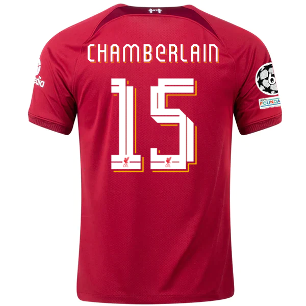 Nike Liverpool Alex Oxlade-Chamberlain Home Jersey w/ Champions League Patches 22/23 (Tough Red/Team Red)