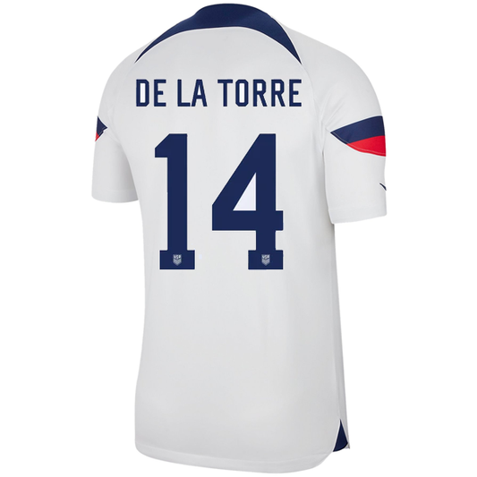 Nike United States Authentic Match Luca De La Torre Home Jersey 22/23 (White/Loyal Blue)