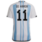 Adidas Argentina Angel Di Maria Home Jersey w/ Copa America Champion Patch 22/23 (White/Team Light Blue)
