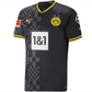 Puma Borussia Dortmund Away Jersey w/ Bundesliga Patch 22/23 (Puma Black/Asphalt)