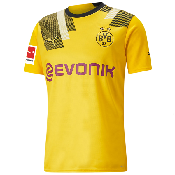 Puma Borussia Dortmund Meunier Cup Jersey w/ Bundesliga Patch 22/23 (Cyber Yellow/Black)