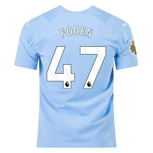 Puma Men's Phil Foden Manchester City 23/24 Authentic Home Jersey